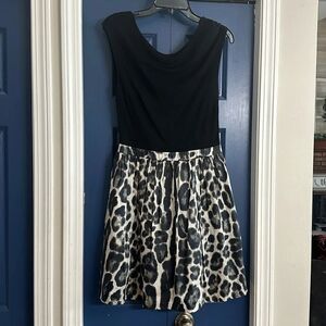 Julienne Animal Print Balloon Skirt Dress Size‎ S